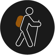 Backpack style icon