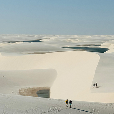 Beautiful landscape at Parque Nacional dos Lençóis Maranhenses
