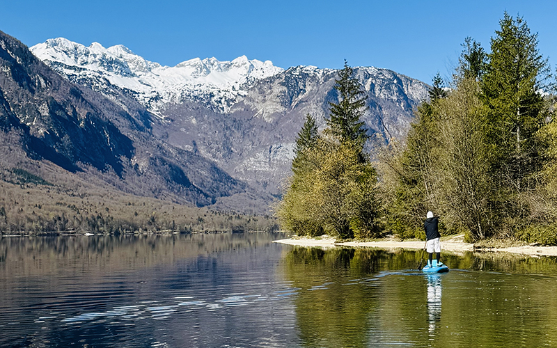 Lake Bohinj at Triglav National Park Slovenia