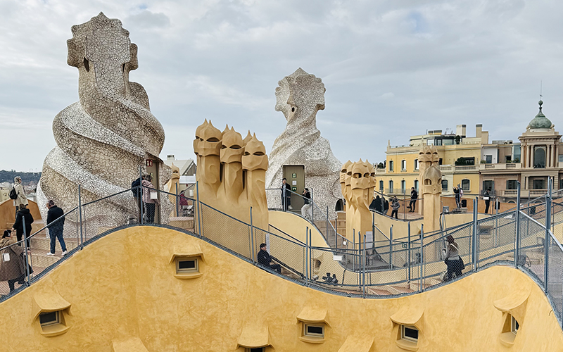 Roof top at Casa MIla Barcelona